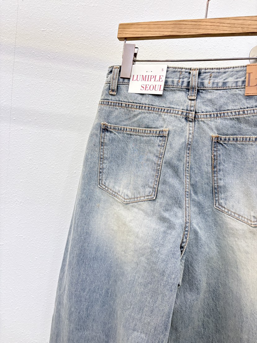 LUMIPLE東大門直郵女裝新品職業26春夏真品人氣熱賣牛仔褲LUMIPLE牛仔褲