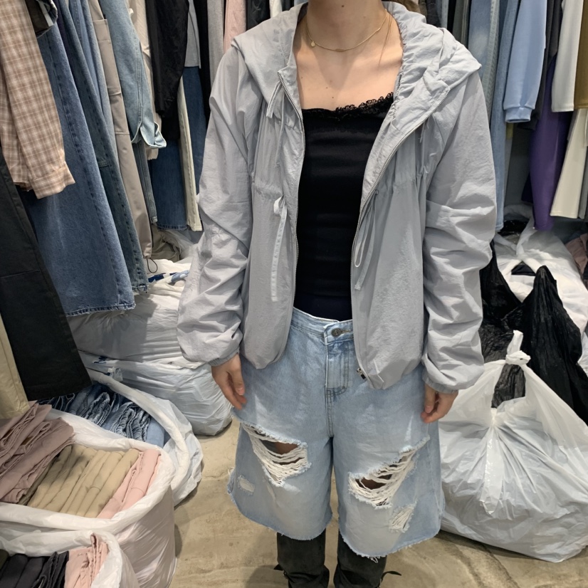 ALMOND PEPE東大門代購女裝新品26春夏時尚熱賣夾克連帽ALMOND PEPE夾克圖色1