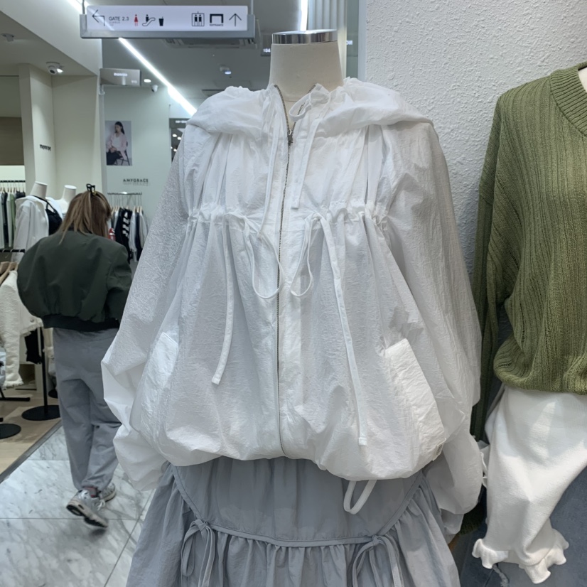 ALMOND PEPE東大門代購女裝新品26春夏時尚熱賣夾克連帽ALMOND PEPE夾克圖色3