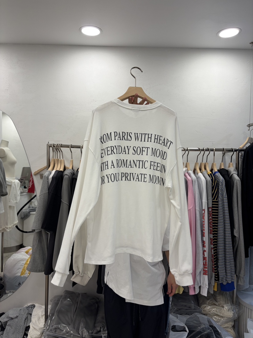 DELICATE韓國直郵女裝新品熱賣時尚休閑真品職業26春夏長袖T恤DELICATE長袖T恤