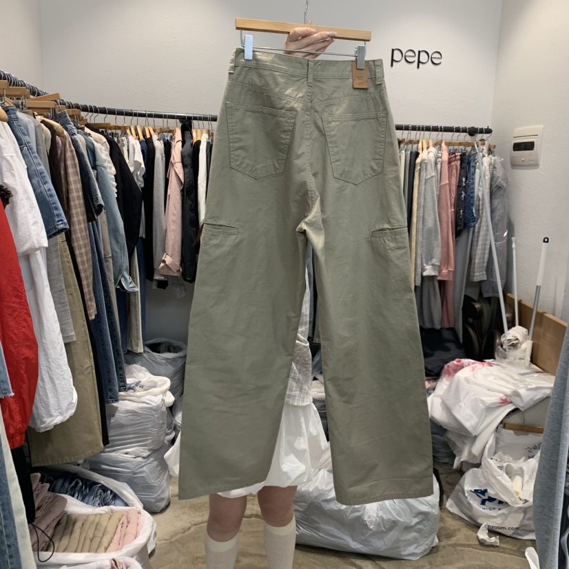 ALMOND PEPE韓國代購女士新品熱賣真品休閑26春夏休閑褲ALMOND PEPE休閑褲