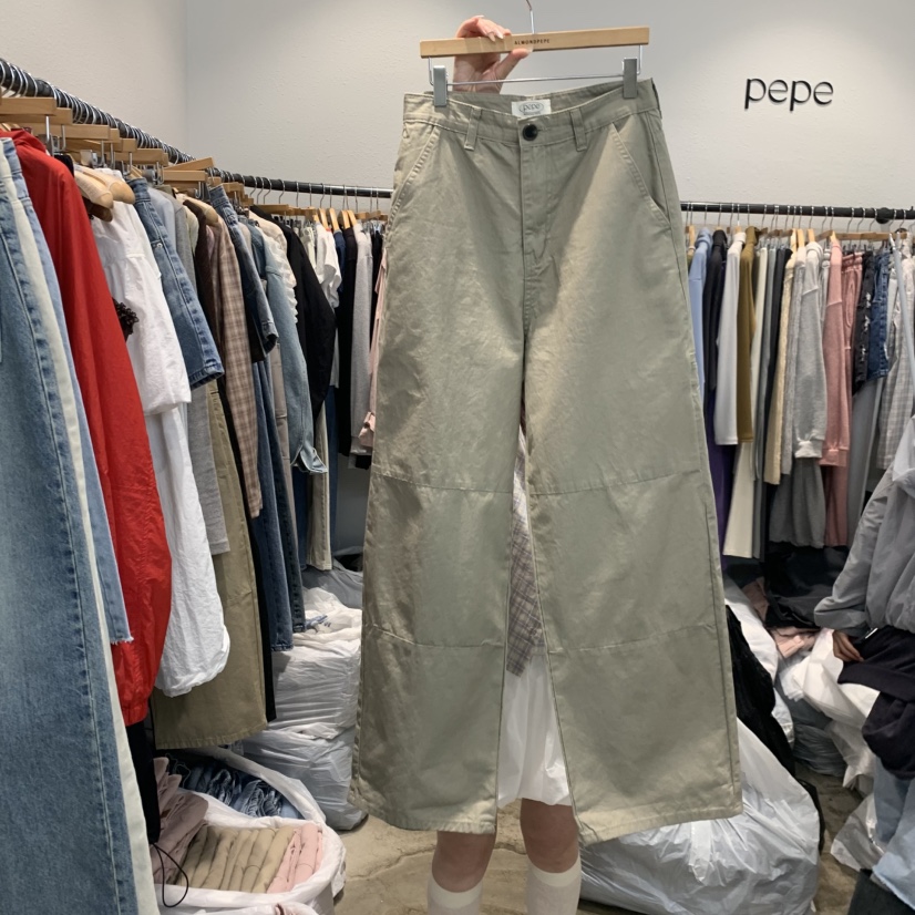 ALMOND PEPE韓國代購女士新品熱賣真品休閑26春夏休閑褲ALMOND PEPE休閑褲圖色1