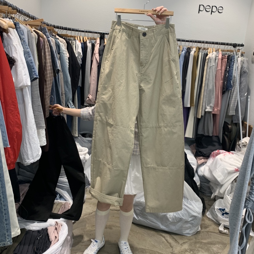 ALMOND PEPE韓國代購女士新品熱賣真品休閑26春夏休閑褲ALMOND PEPE休閑褲圖色2