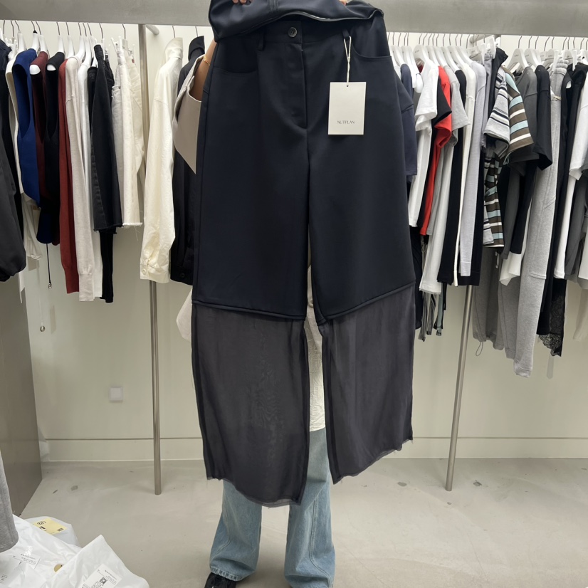 NUTPLAN東大門實拍女裝新品熱賣人氣時尚真品休閑褲假兩件NUTPLAN休閑褲圖色2