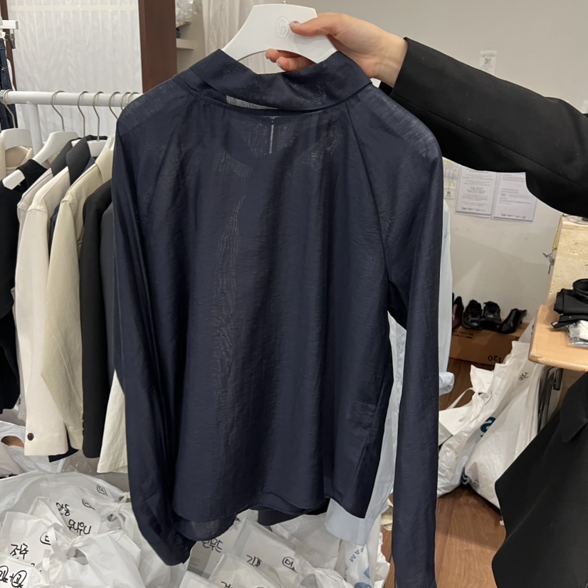 UNDERSTANDING東大門代購女裝新款推薦襯衫蕾絲衫天絲圍巾UNDERSTANDING襯衫/蕾絲衫圖色3