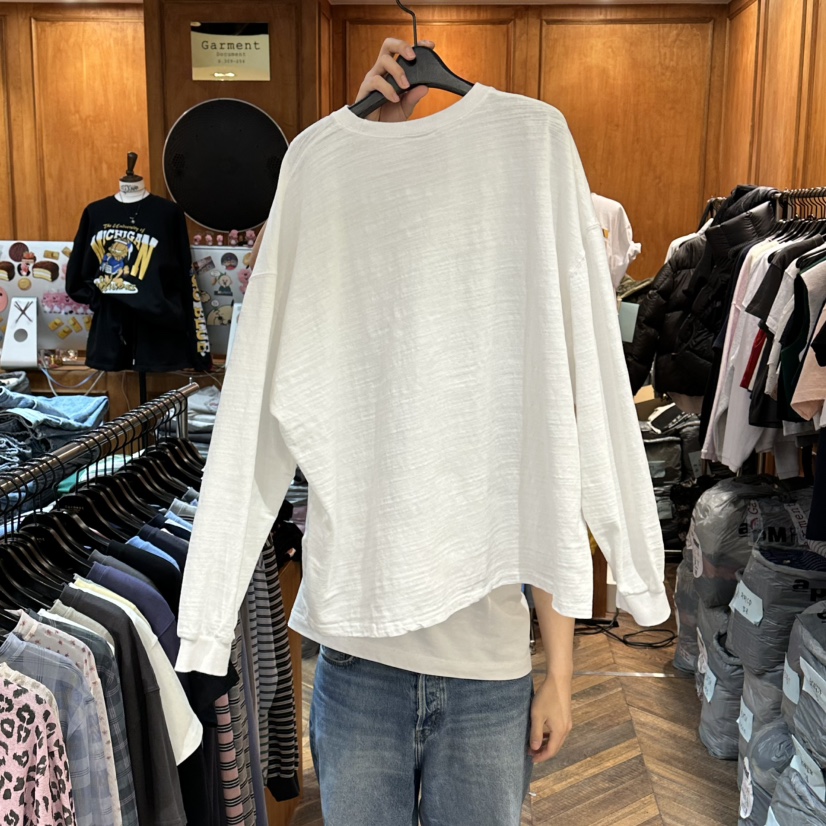 GARMENT-P東大門代購女士新款時尚休閑真品職業推薦長袖T恤GARMENT長袖T恤