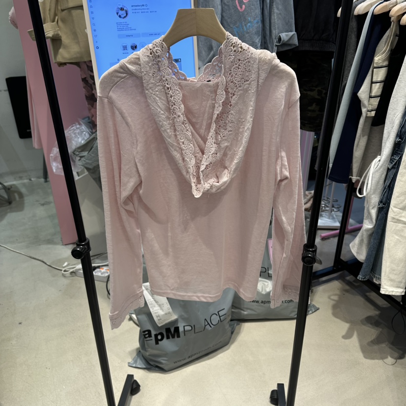 ANNA-P東大門代購女裝新款時尚職業人氣熱賣長袖T恤蕾絲ANNA-P長袖T恤