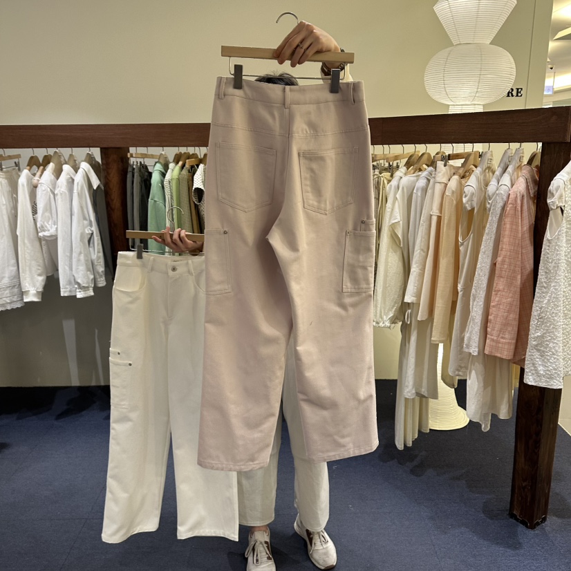 FURE東大門直郵女士新品職業時尚熱賣推薦休閑褲口袋棉質FURE休閑褲