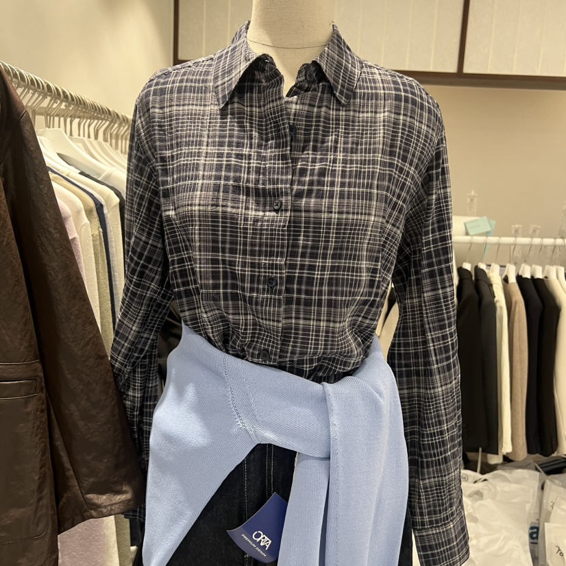 UNDERSTANDING韓國直郵女士新品真品休閑熱賣襯衫蕾絲衫格子UNDERSTANDING襯衫/蕾絲衫圖色2