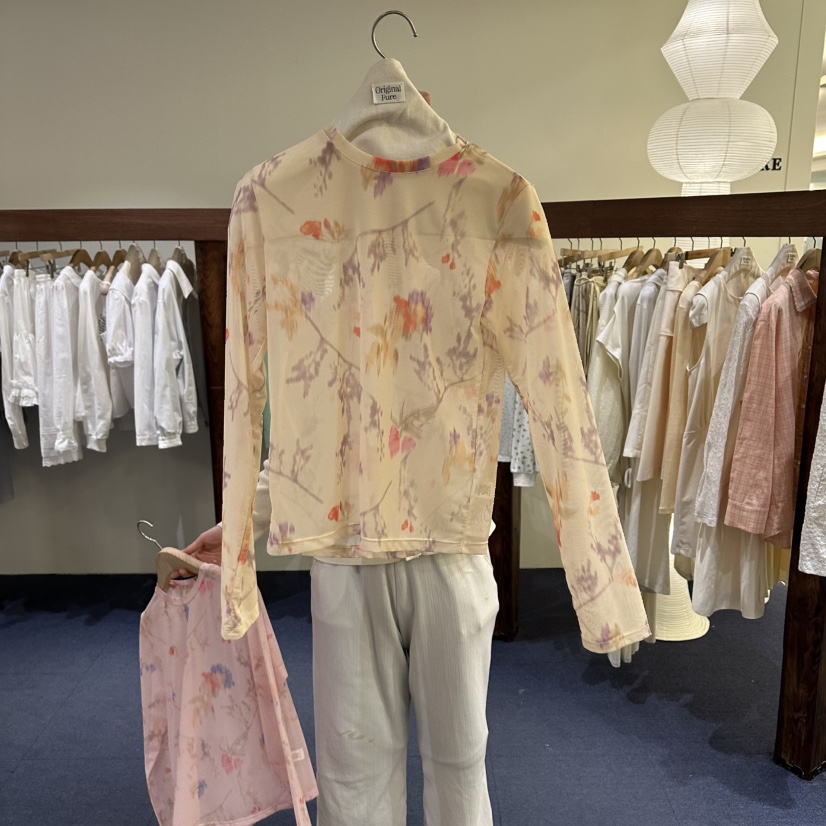 FURE東大門直郵女士新品職業真品推薦26春夏時尚人氣長袖T恤FURE長袖T恤圖色2