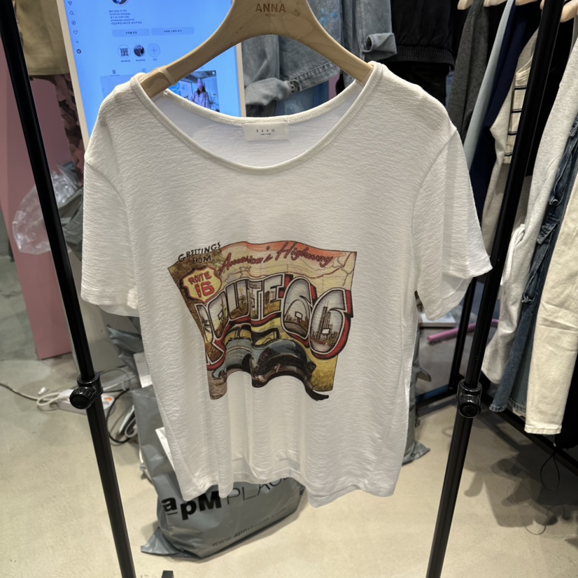 ANNA-P韓國直郵女士新品熱賣時尚人氣真品26春夏職業T恤ANNA-PT恤圖色1