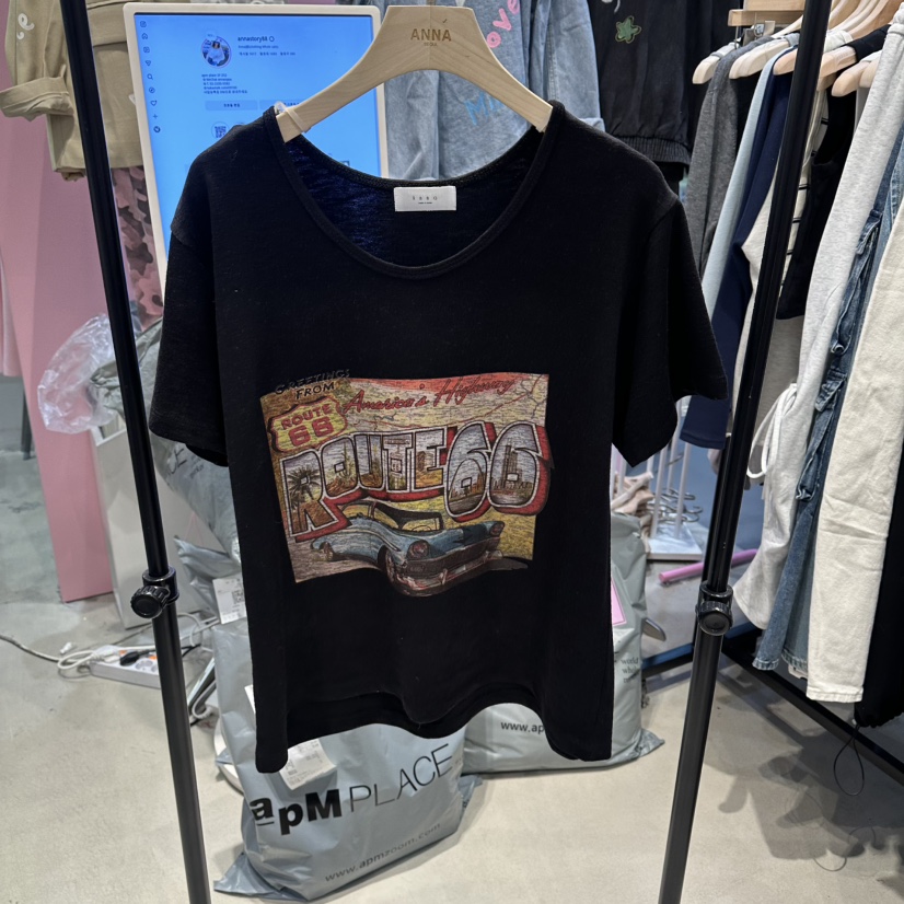 ANNA-P韓國直郵女士新品熱賣時尚人氣真品26春夏職業T恤ANNA-PT恤圖色2