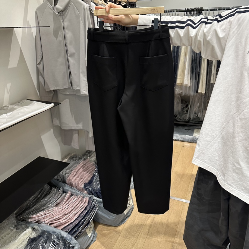 aube nunt東大門代購女士新品熱賣推薦真品休閑褲含腰帶aube nunt休閑褲