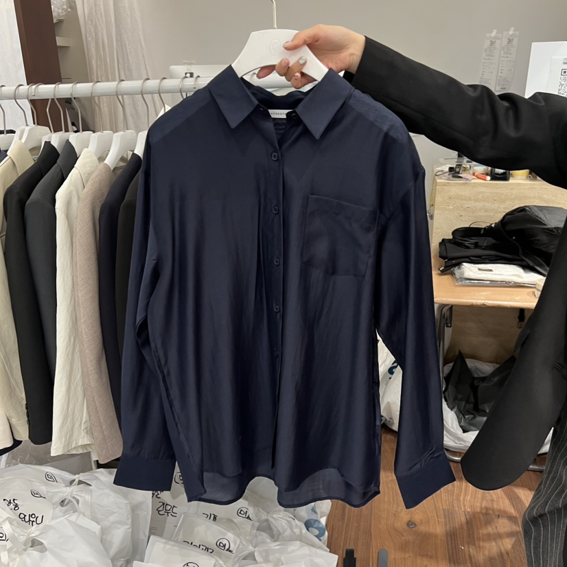 UNDERSTANDING韓國直郵女裝新款休閑真品時尚襯衫蕾絲衫天絲UNDERSTANDING襯衫/蕾絲衫圖色4