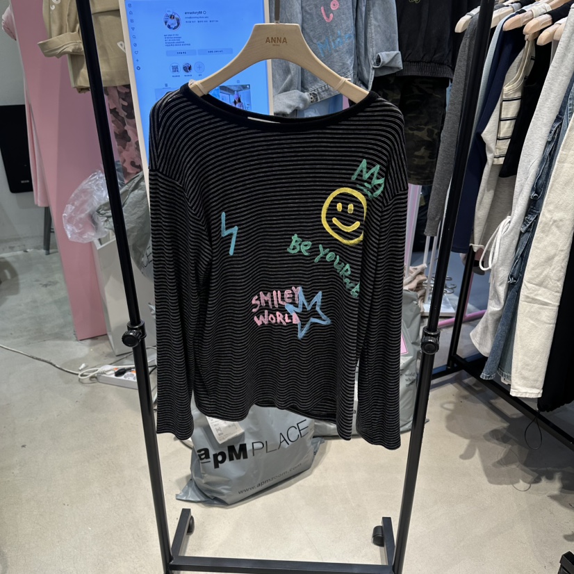 ANNA-P東大門實拍女士新品真品時尚休閑熱賣26春夏長袖T恤ANNA-P長袖T恤圖色2