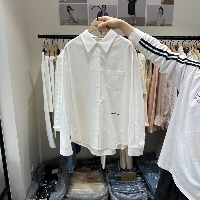 aube nunt韓國代購女裝新款休閑推薦時尚熱賣襯衫蕾絲衫aube nunt襯衫/蕾絲衫圖色1