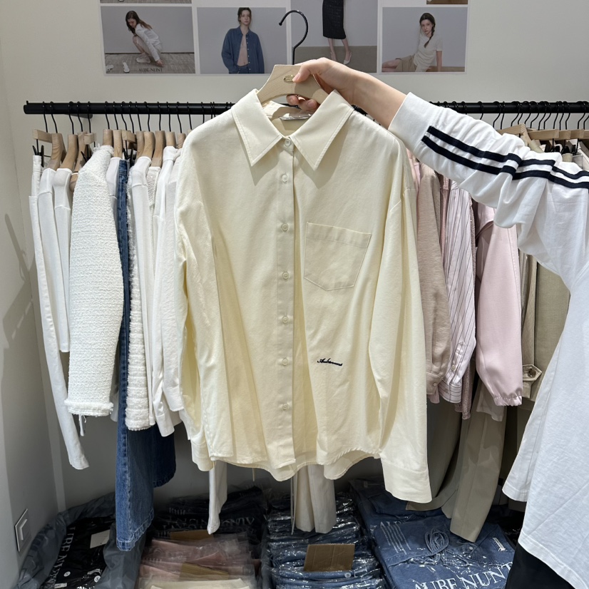 aube nunt韓國代購女裝新款休閑推薦時尚熱賣襯衫蕾絲衫aube nunt襯衫/蕾絲衫圖色2