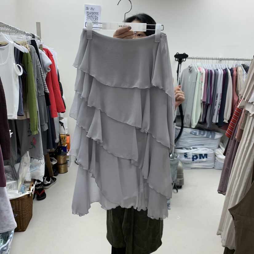 SOLD OUT韓國直郵女裝新款26春夏職業時尚休閑真品人氣長裙SOLD OUT長裙圖色1