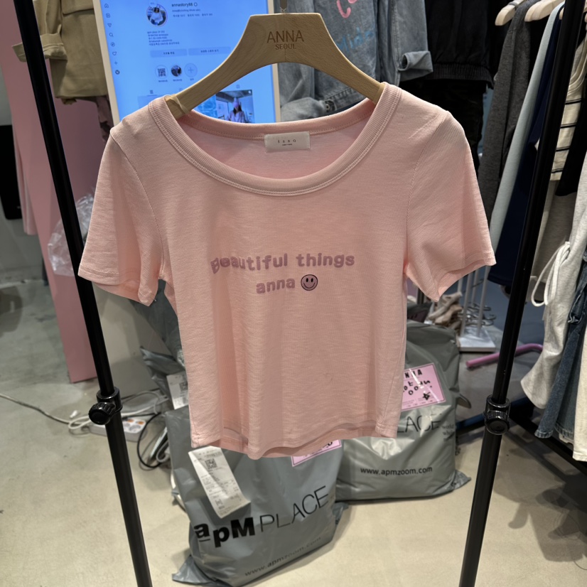 ANNA-P韓國代購女士新款時尚職業休閑熱賣真品人氣推薦T恤ANNA-PT恤圖色1