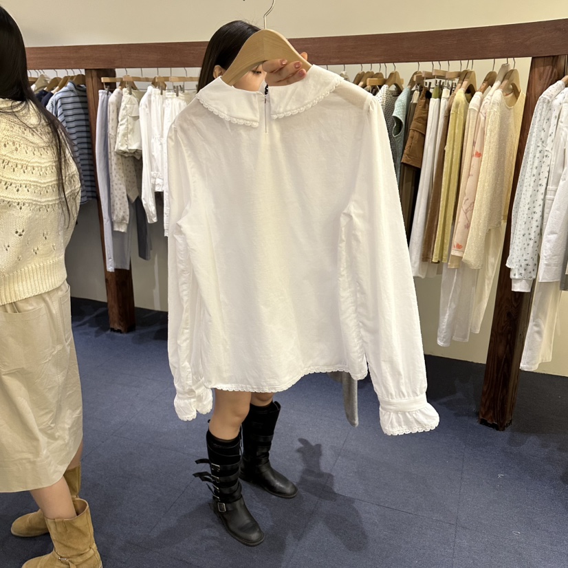 FURE東大門直郵女士新款職業休閑真品26春夏襯衫蕾絲衫蕾絲FURE襯衫/蕾絲衫