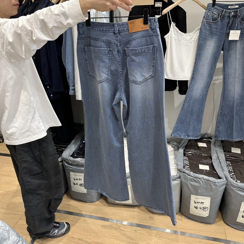 aube nunt東大門代購女裝新款熱賣真品26春夏推薦牛仔褲aube nunt牛仔褲