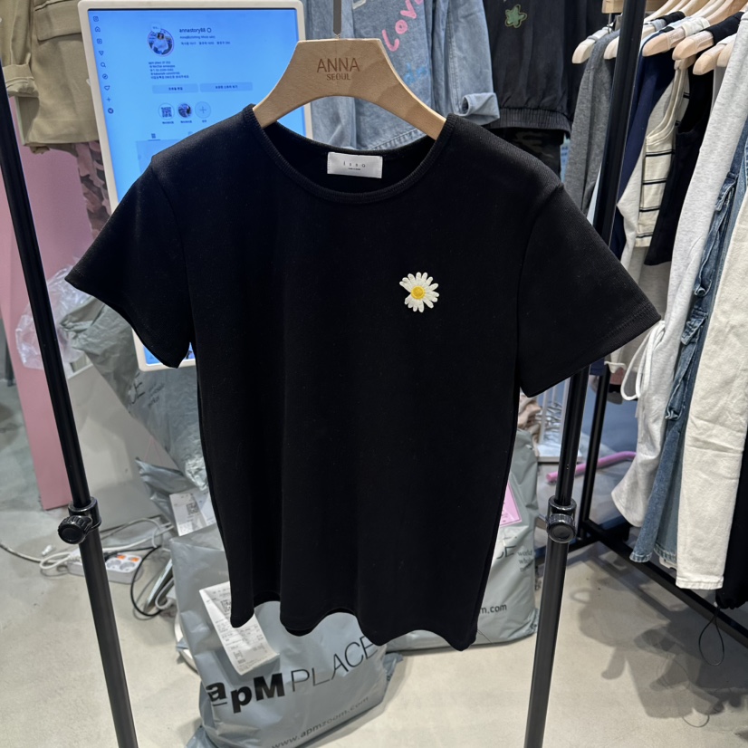 ANNA-P韓國直郵女裝新款熱賣26春夏推薦時尚人氣T恤羅紋ANNA-PT恤圖色2