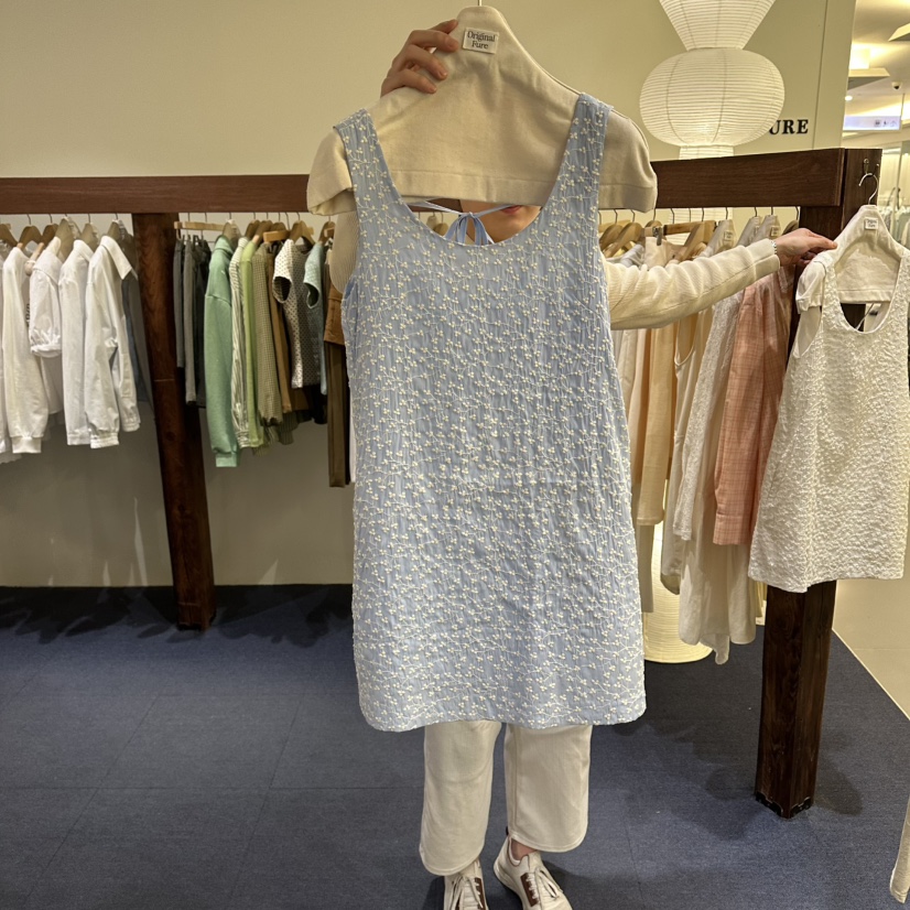 FURE東大門直郵女裝新品休閑熱賣真品26春夏時尚連衣裙刺繡FURE連衣裙圖色2