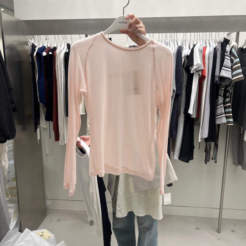 NUTPLAN韓國直郵女裝新款休閑推薦熱賣26春夏時尚長袖T恤NUTPLAN長袖T恤圖色1