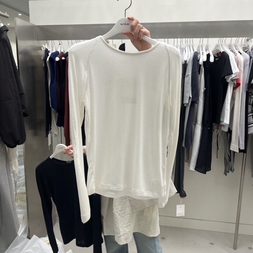 NUTPLAN韓國直郵女裝新款休閑推薦熱賣26春夏時尚長袖T恤NUTPLAN長袖T恤圖色3