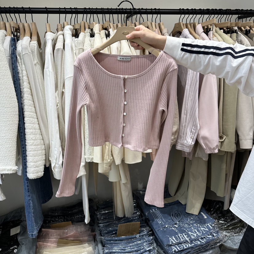 aube nunt東大門代購女裝新品人氣真品26春夏休閑針織衫aube nunt針織衫圖色3