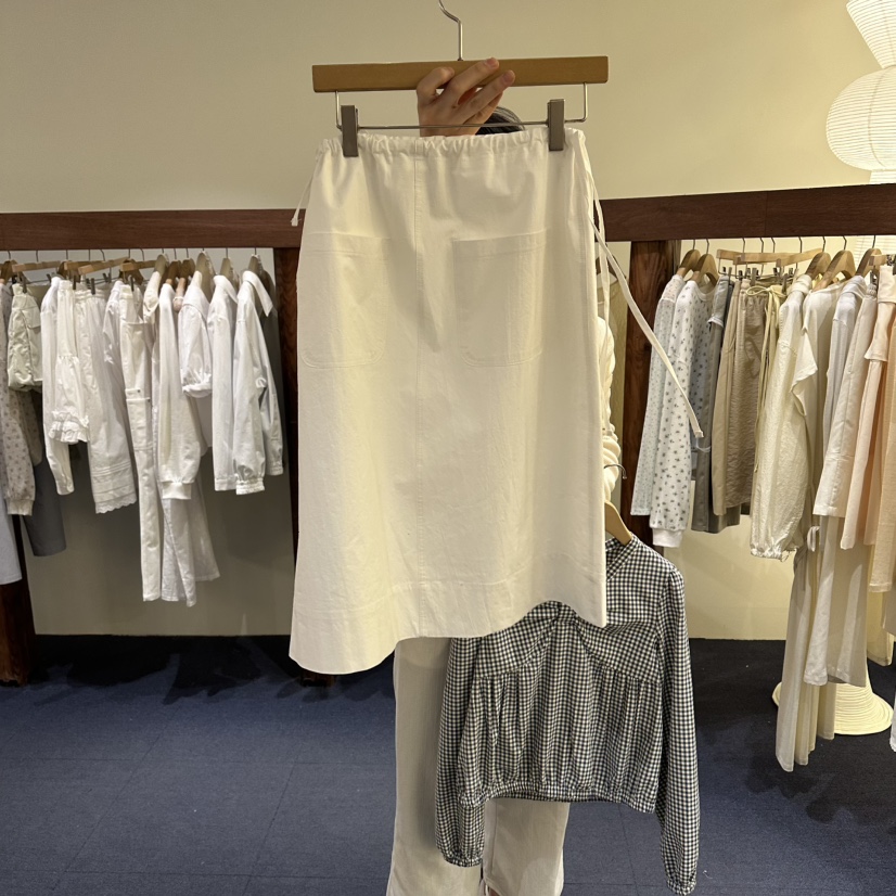 FURE東大門直郵女士新品真品休閑人氣半身裙中短裙口袋棉質FURE半身裙/中短裙