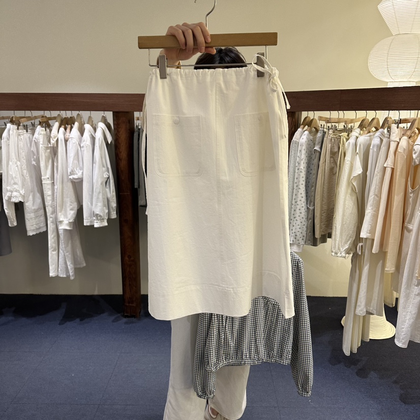 FURE東大門直郵女士新品真品休閑人氣半身裙中短裙口袋棉質FURE半身裙/中短裙圖色2