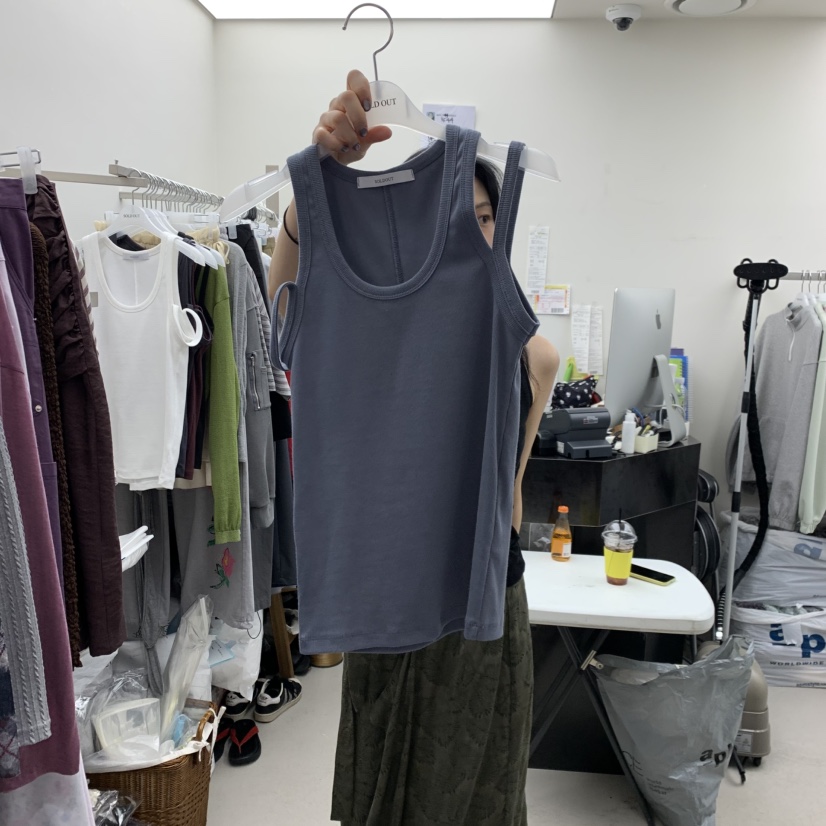 SOLD OUT韓國直郵女士新款人氣時尚26春夏真品職業吊帶背心SOLD OUT吊帶/背心圖色2