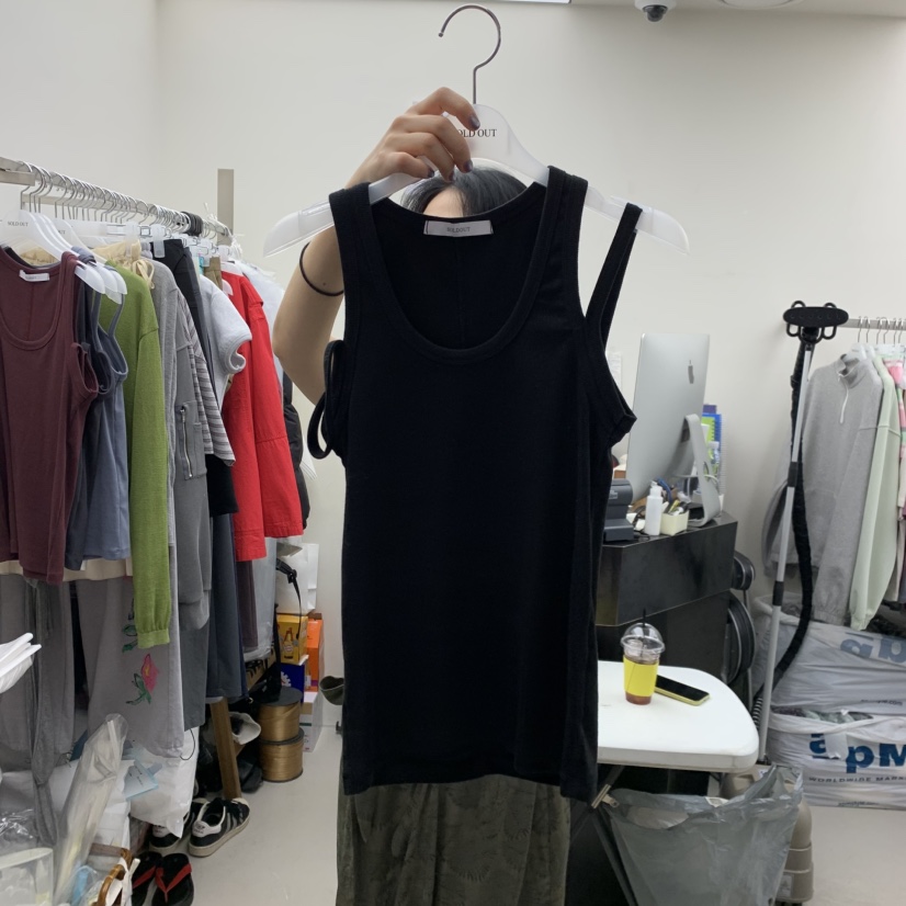SOLD OUT韓國直郵女士新款人氣時尚26春夏真品職業吊帶背心SOLD OUT吊帶/背心圖色5