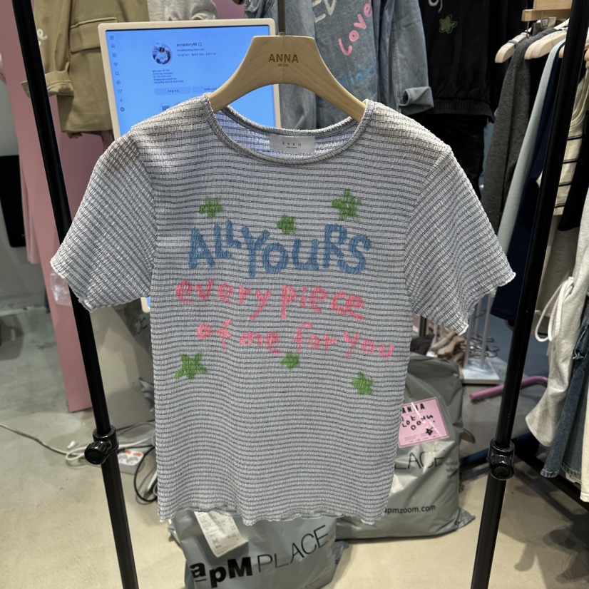 ANNA-P東大門代購女士新款時尚人氣熱賣職業推薦26春夏T恤ANNA-PT恤圖色2
