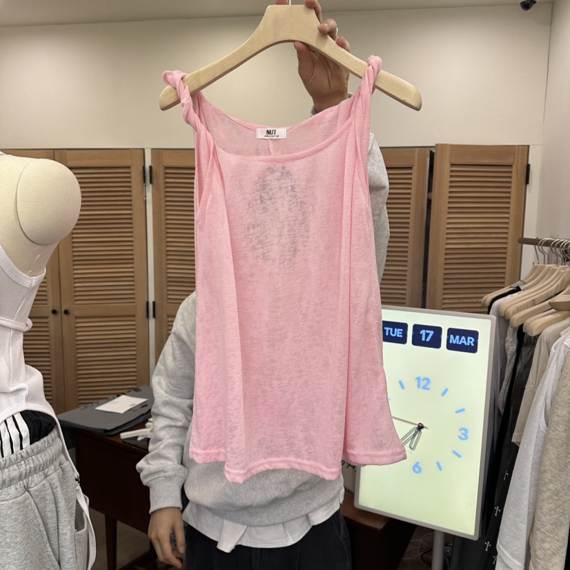 NUT韓國直郵女裝新款26春夏人氣真品熱賣推薦時尚吊帶背心NUT吊帶/背心圖色2