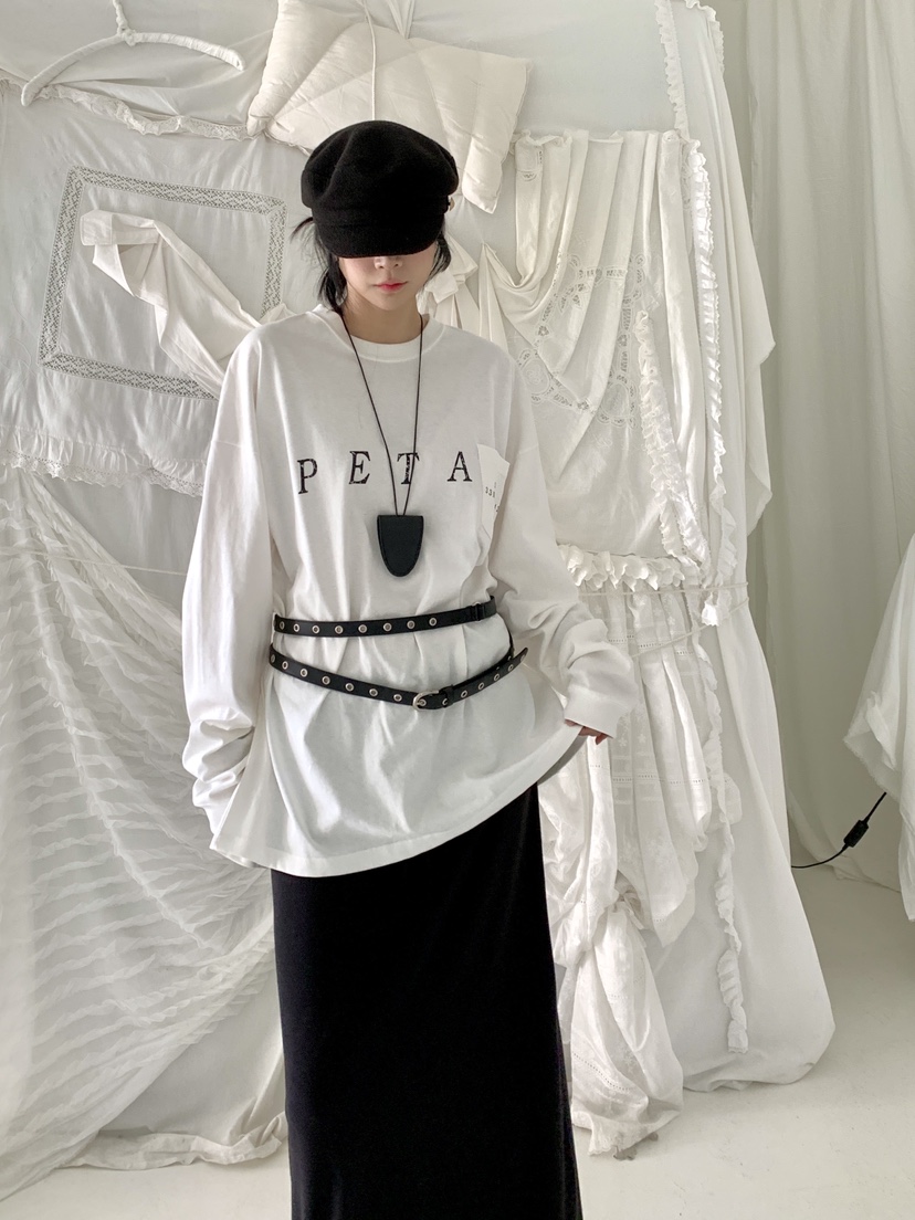 DAVICHI/D.SECOND韓國直郵女裝新品26春夏推薦真品長袖T恤DAVICHI/D.SECOND長袖T恤