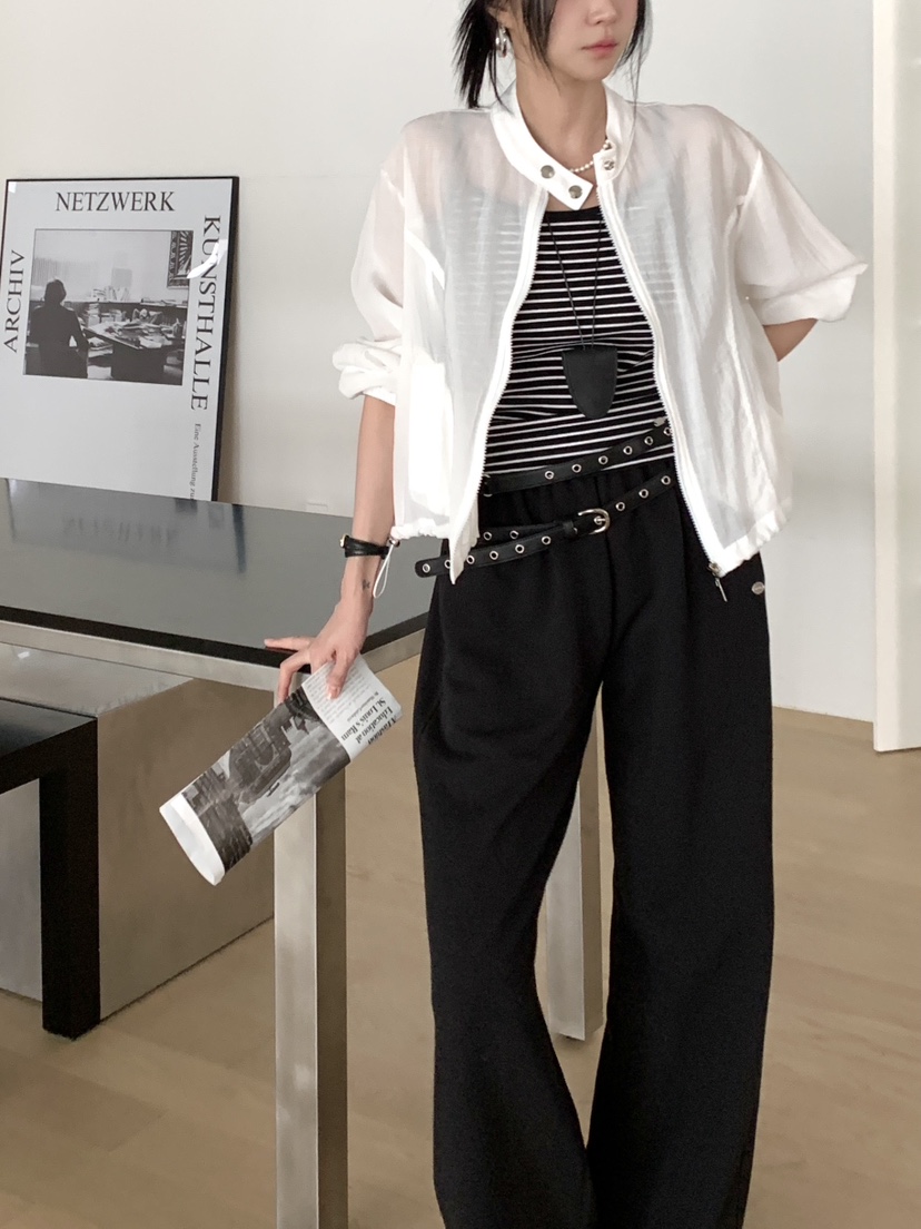 DAVICHI/D.SECOND東大門實拍女裝新款熱賣推薦夾克透明DAVICHI/D.SECOND夾克