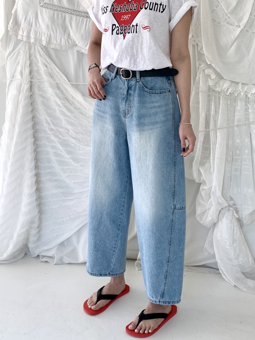 DAVICHI/D.SECOND韓國代購女士新品推薦牛仔褲含隨機腰帶DAVICHI/D.SECOND牛仔褲