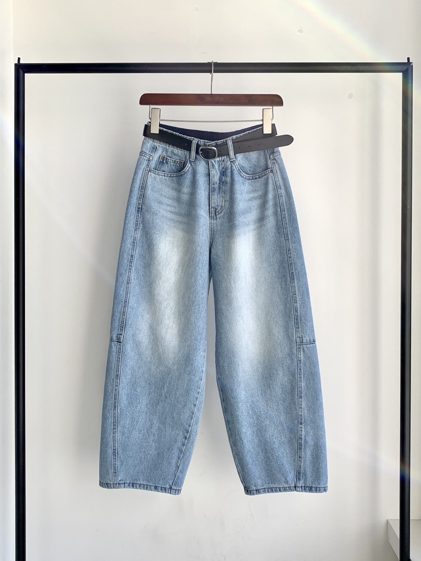 DAVICHI/D.SECOND韓國代購女士新品推薦牛仔褲含隨機腰帶DAVICHI/D.SECOND牛仔褲圖色1