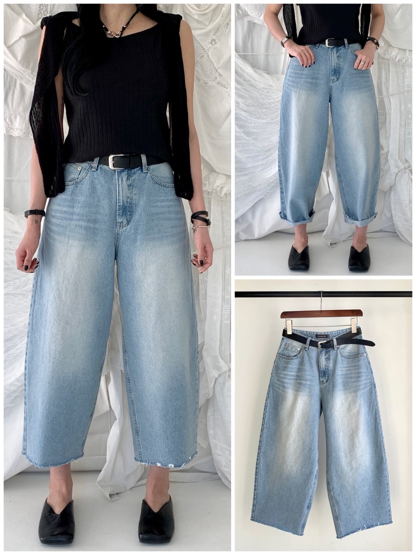 DAVICHI/D.SECOND東大門代購女士新款時尚牛仔褲含隨機腰帶DAVICHI/D.SECOND牛仔褲