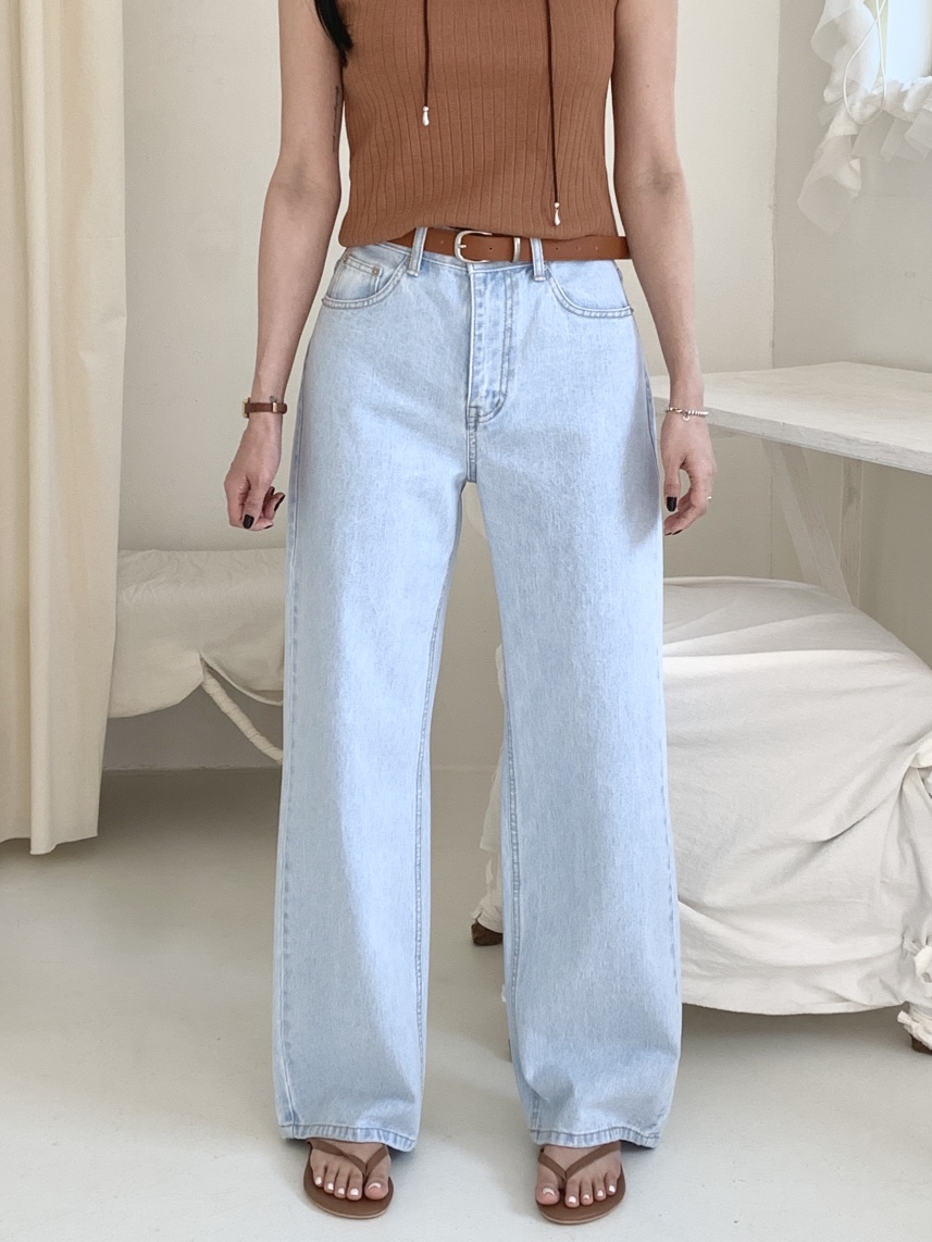 DAVICHI/D.SECOND韓國代購女裝新品26春夏牛仔褲含隨機腰帶DAVICHI/D.SECOND牛仔褲