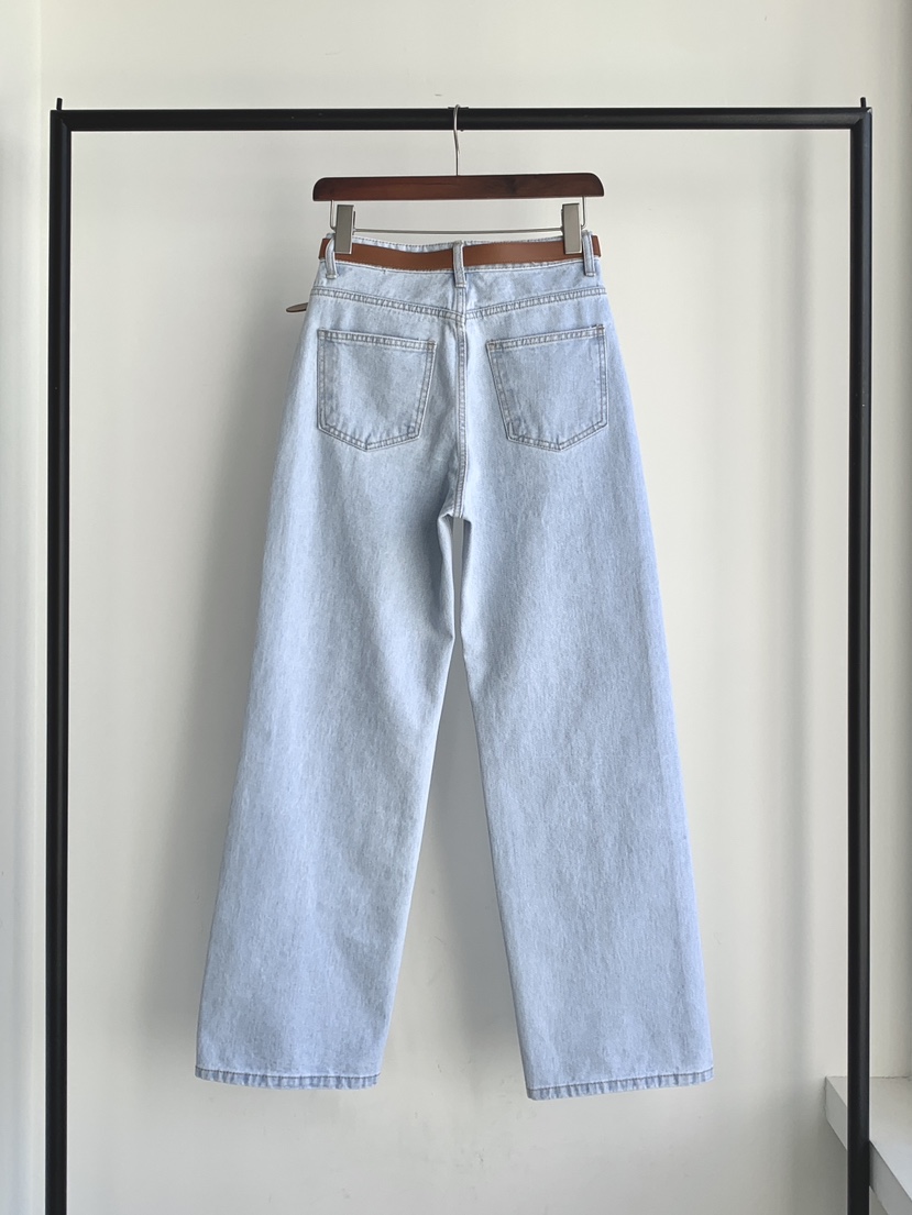 DAVICHI/D.SECOND韓國代購女裝新品26春夏牛仔褲含隨機腰帶DAVICHI/D.SECOND牛仔褲