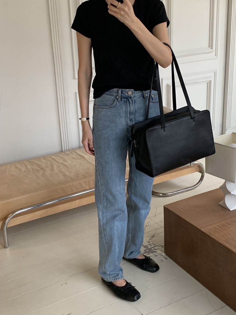 A Flan韓國直郵女裝新品推薦休閑真品職業時尚26春夏牛仔褲AFN/FLAN EDITION牛仔褲