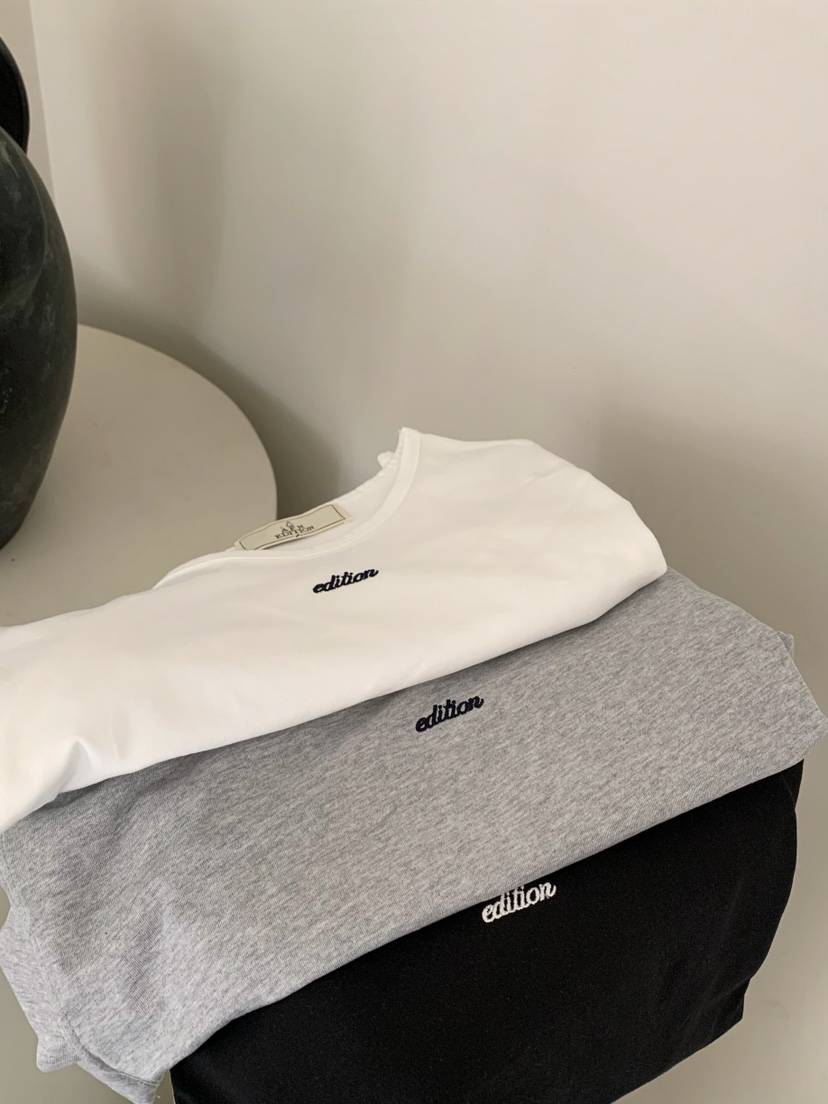 A Flan韓國直郵女裝新款真品時尚人氣休閑熱賣26春夏T恤AFN/FLAN EDITIONT恤