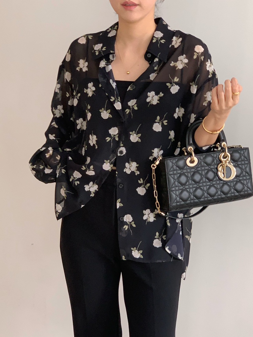 COBALT BLUE東大門實拍女裝新品推薦人氣休閑襯衫蕾絲衫COBALT BLUE襯衫/蕾絲衫