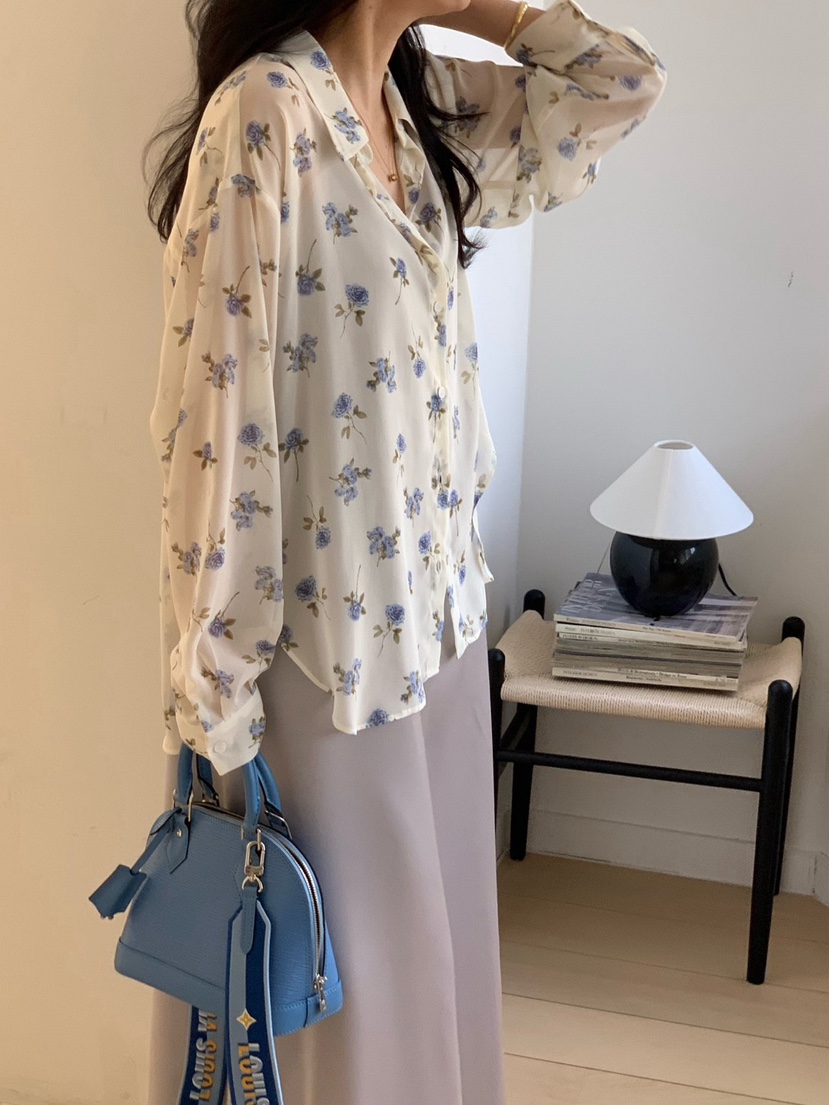 COBALT BLUE東大門實拍女裝新品推薦人氣休閑襯衫蕾絲衫COBALT BLUE襯衫/蕾絲衫