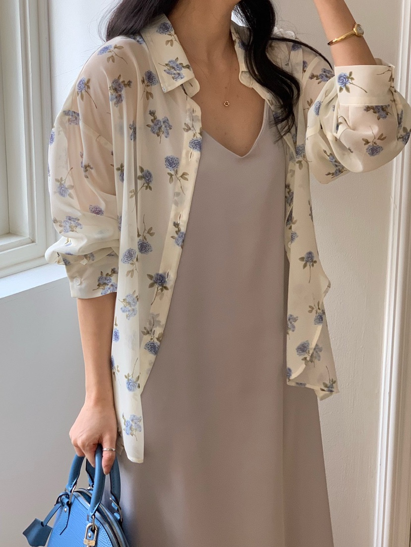 COBALT BLUE東大門實拍女裝新品推薦人氣休閑襯衫蕾絲衫COBALT BLUE襯衫/蕾絲衫