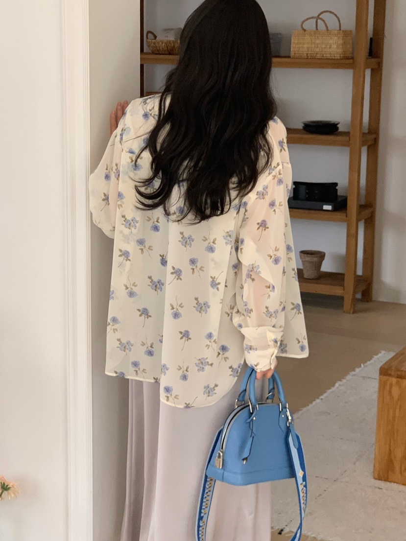 COBALT BLUE東大門實拍女裝新品推薦人氣休閑襯衫蕾絲衫COBALT BLUE襯衫/蕾絲衫