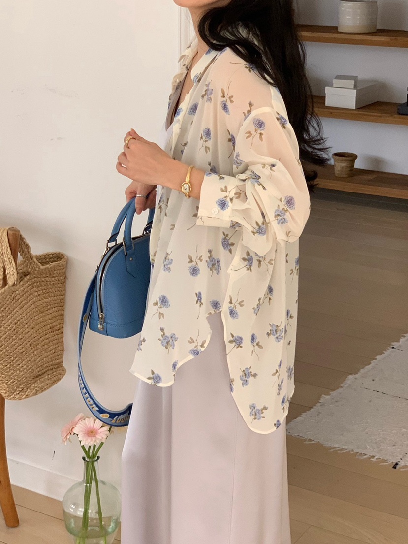 COBALT BLUE東大門實拍女裝新品推薦人氣休閑襯衫蕾絲衫COBALT BLUE襯衫/蕾絲衫